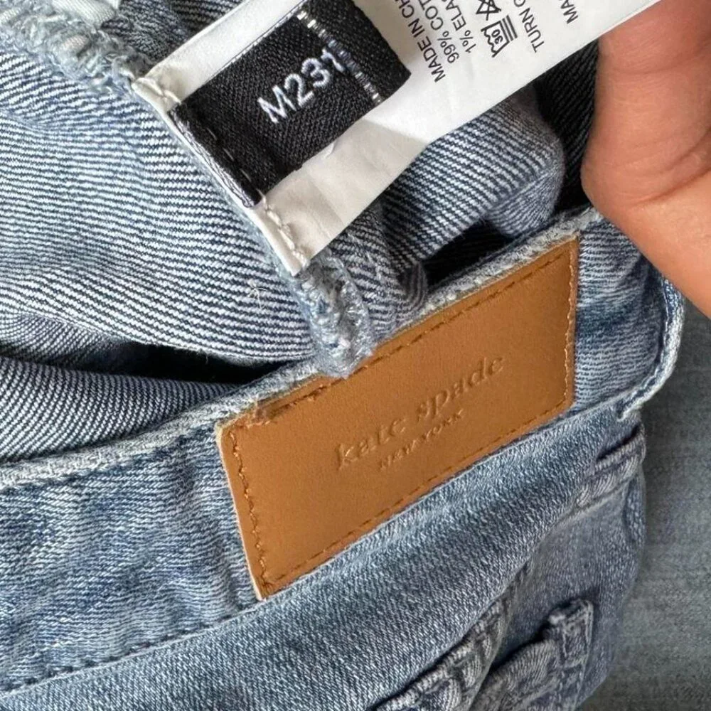 Kate Spade MidRise Waisted Jeans‎ Size 25 “Live Colorfully”